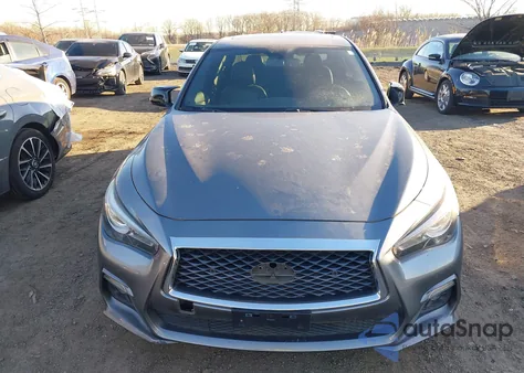2018 Infiniti Q50 3.0T Red Sport 400 from USA, damaged, VIN JN1FV7AP7JM460950
